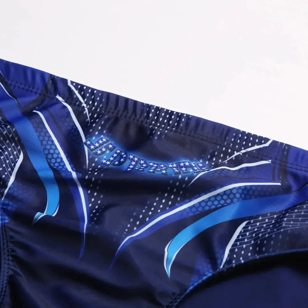 Big Size Breathable Swimsuit Men 2023 Print Bathing Beach Wear Surf Low Waist Running Sports Briefs Tanga Swim Trunks Mens - WOWihte