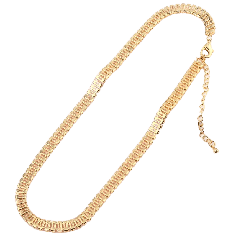 Black Cubic Zirconia Choker - WOWihte