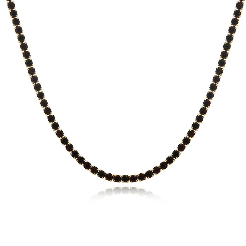 Black Cubic Zirconia Choker - WOWihte