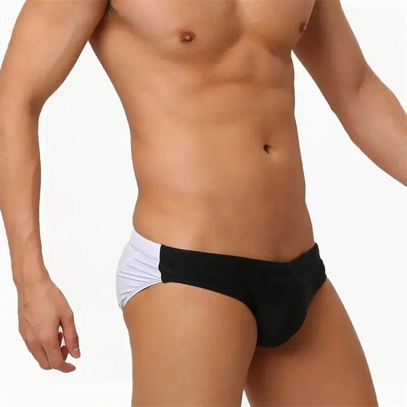 Black White - Swim Mini Briefs. - WOWihte