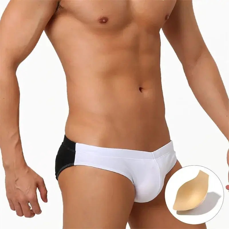 Black White - Swim Mini Briefs. - WOWihte