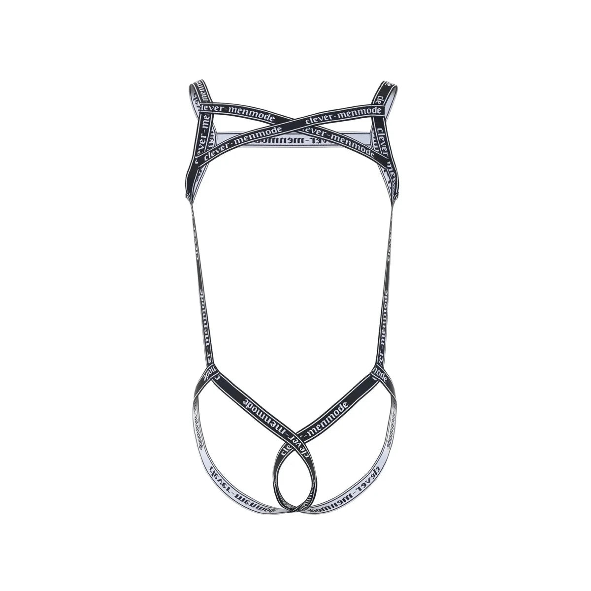 Bold Letter Print Body Harness - WOWihte