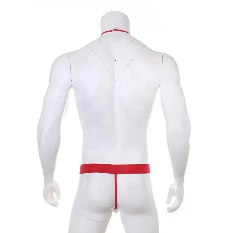 Bow Tie Bodysuit Men's Lingerie - WOWihte