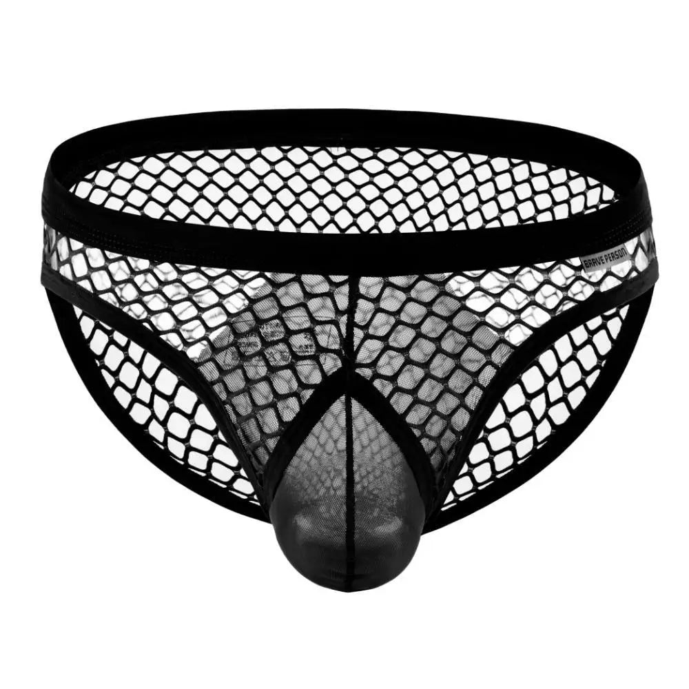 BRAVE PERSON Sexy Mesh Briefs - WOWihte