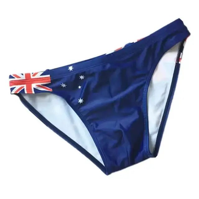 Brazilian Flag Mini Swim Briefs - WOWihte