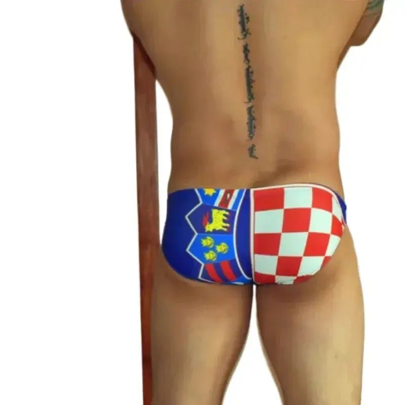 Brazilian Flag Mini Swim Briefs - WOWihte