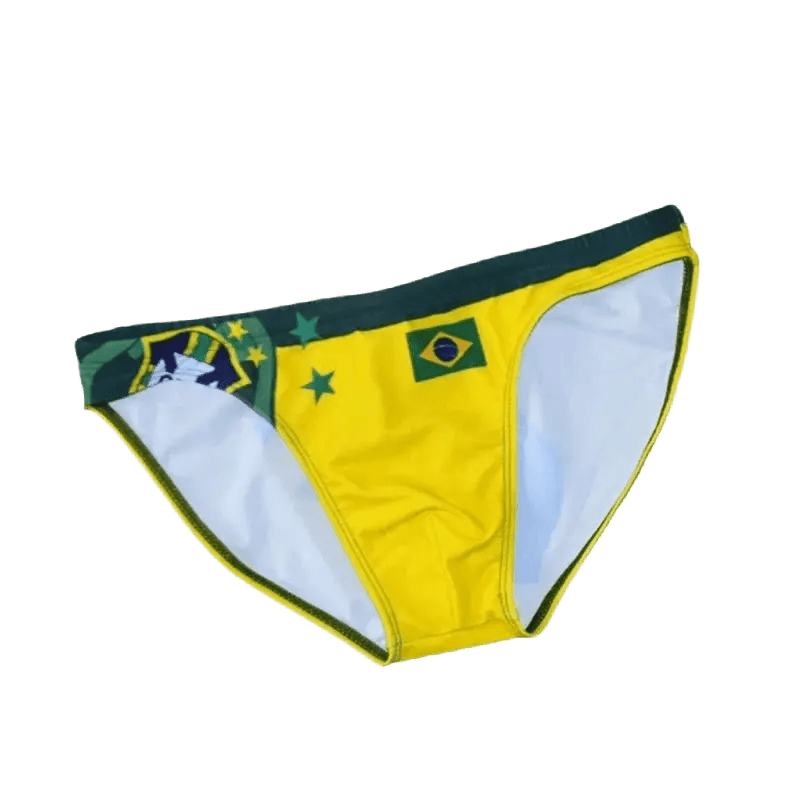 Brazilian Flag Mini Swim Briefs - WOWihte