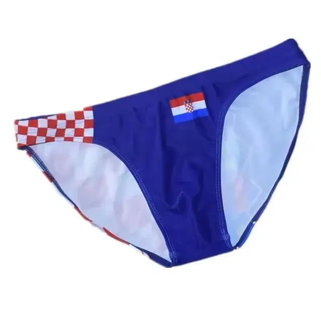 Brazilian Flag Mini Swim Briefs - WOWihte