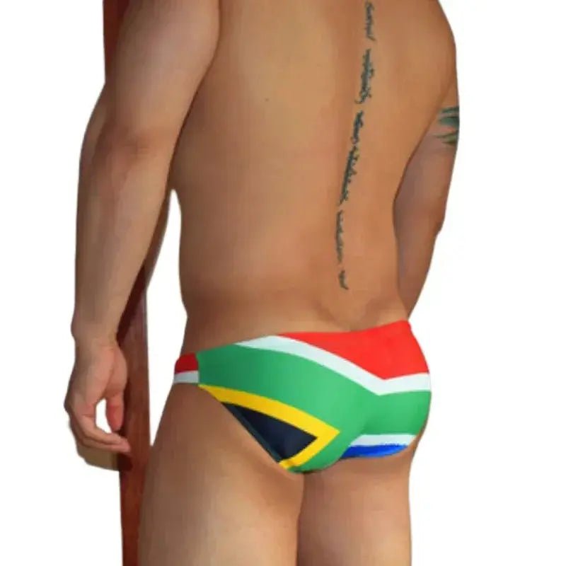 Brazilian Flag Mini Swim Briefs - WOWihte
