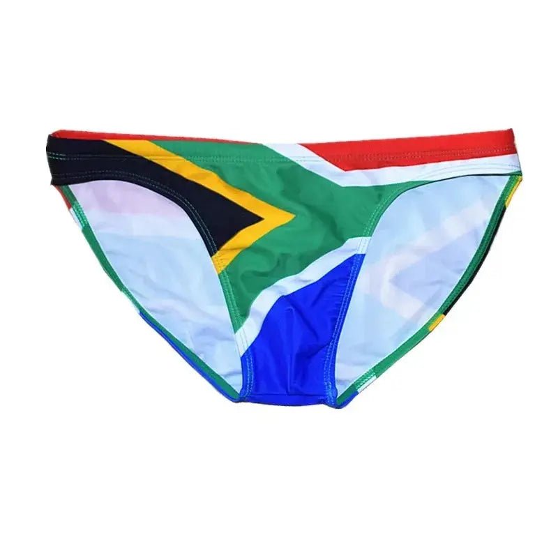 Brazilian Flag Mini Swim Briefs - WOWihte