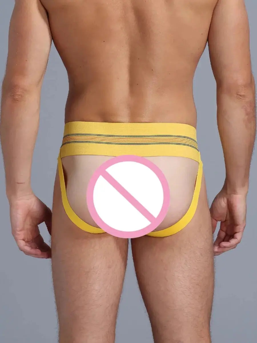 Breathable Cotton Jockstrap Thong - WOWihte