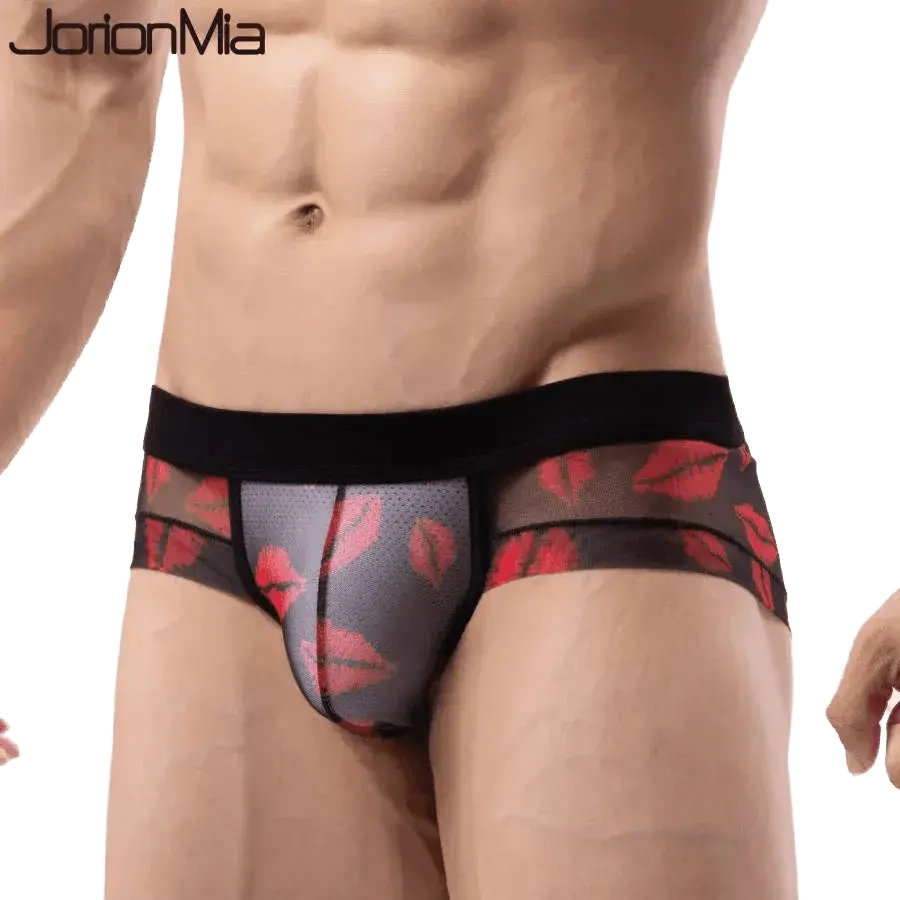 Breathable Low Waist Mesh Briefs - WOWihte