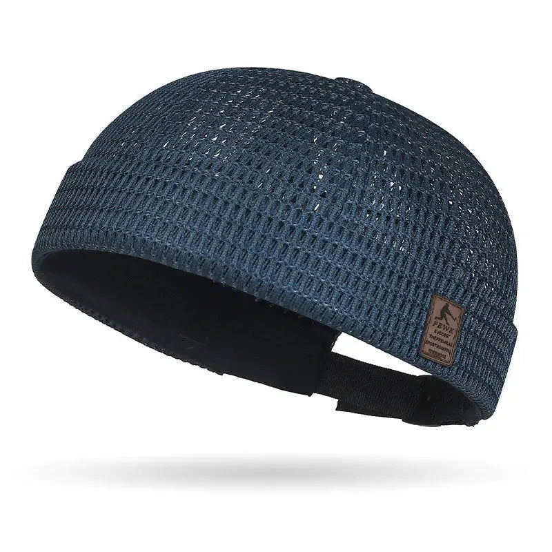 Breathable Mesh Brimless Docker Cap - WOWihte