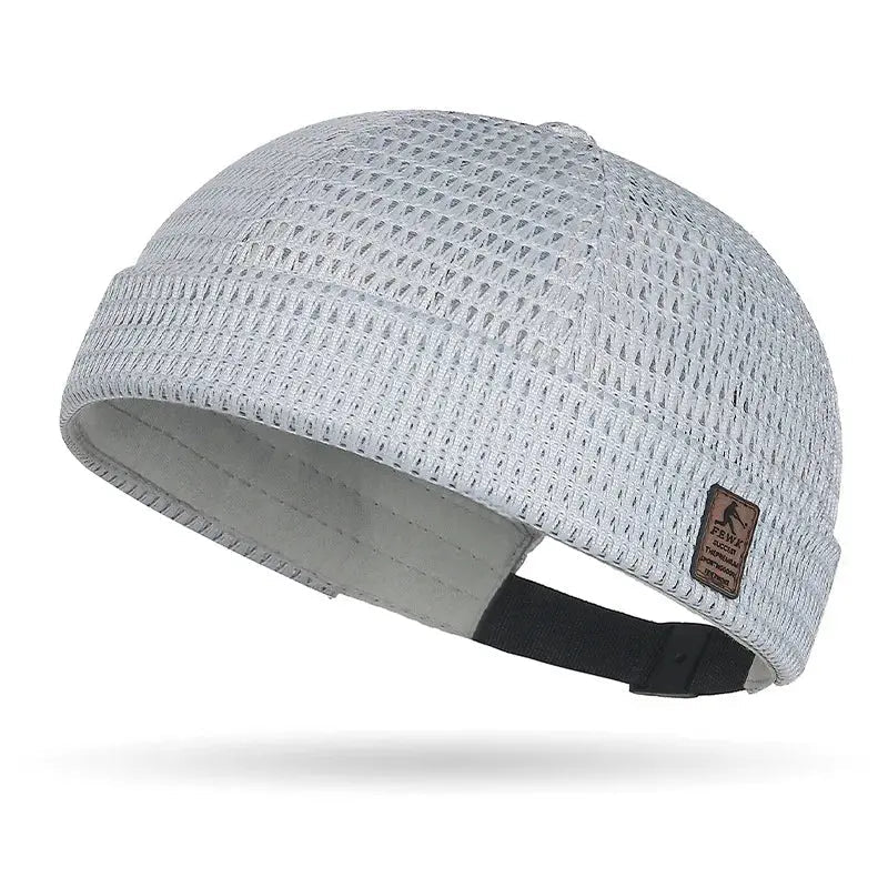 Breathable Mesh Brimless Docker Cap - WOWihte