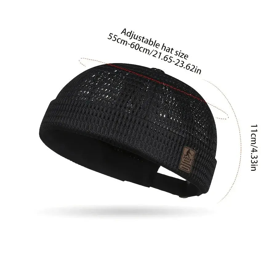 Breathable Mesh Brimless Docker Cap - WOWihte