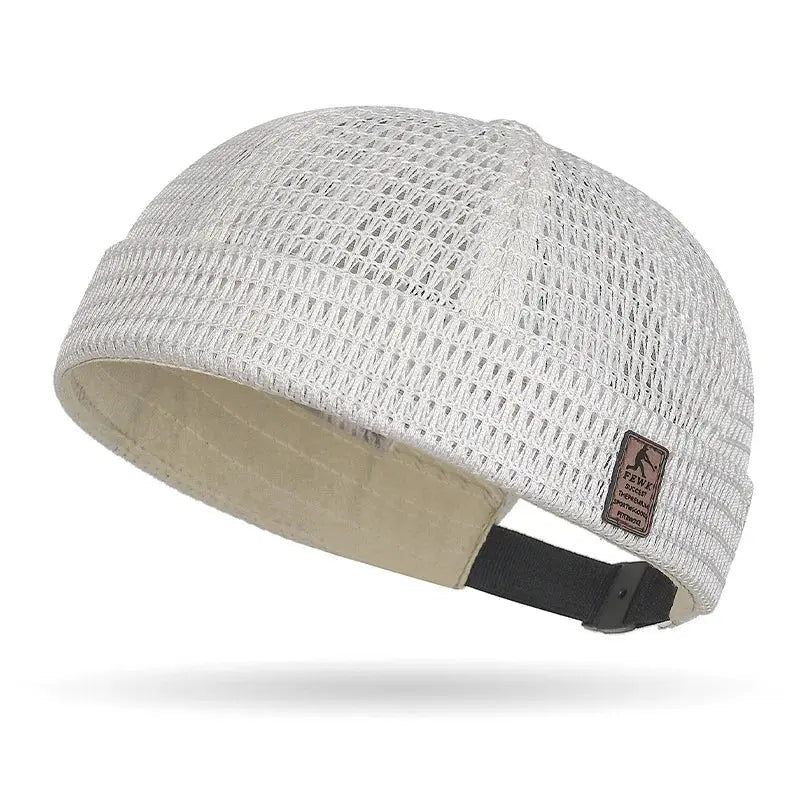 Breathable Mesh Brimless Docker Cap - WOWihte