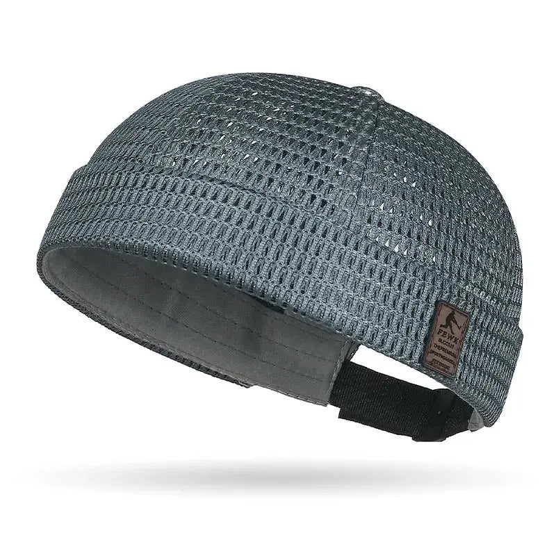 Breathable Mesh Brimless Docker Cap - WOWihte