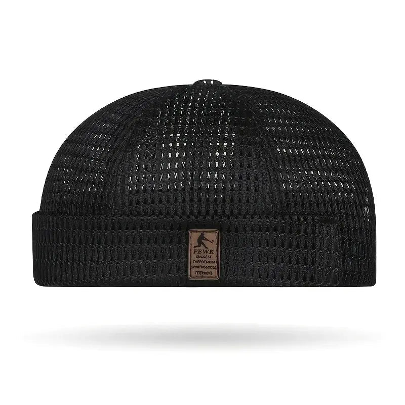 Breathable Mesh Brimless Docker Cap - WOWihte