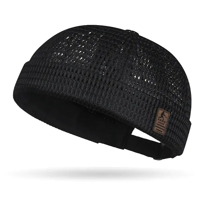 Breathable Mesh Brimless Docker Cap - WOWihte