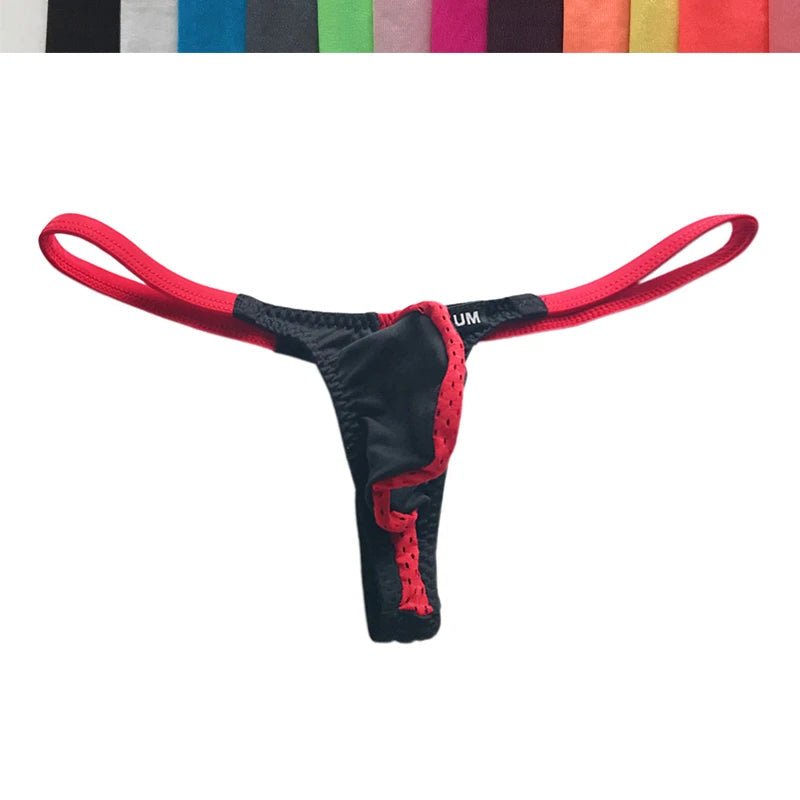 Breathable Mesh Men's Ultra - Low Thong - WOWihte