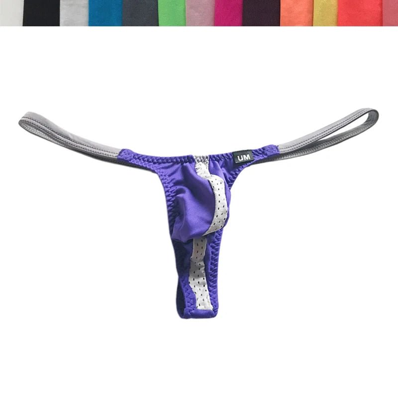 Breathable Mesh Men's Ultra - Low Thong - WOWihte