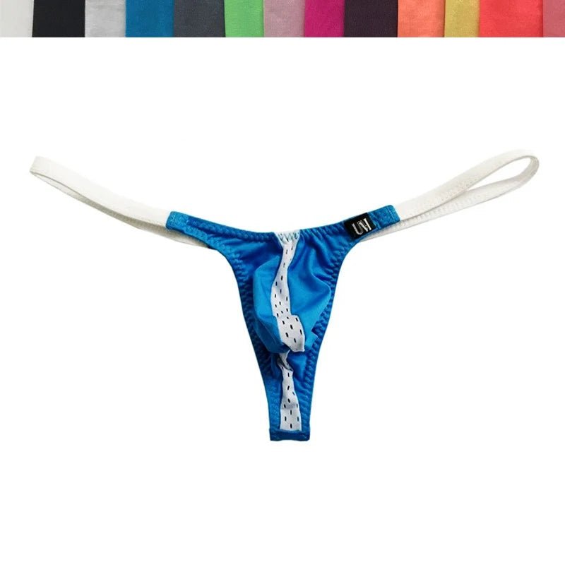 Breathable Mesh Men's Ultra - Low Thong - WOWihte