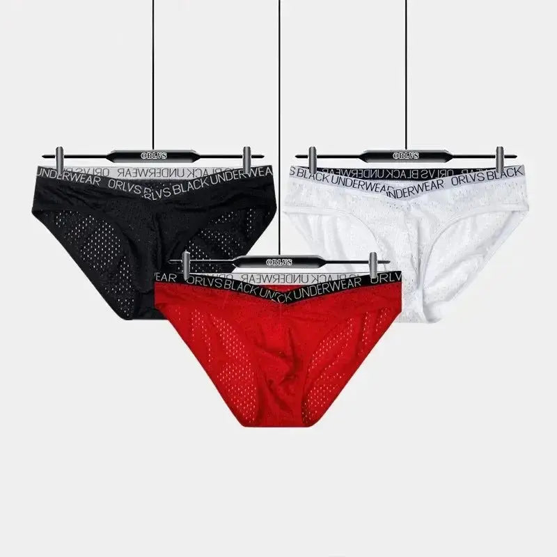 Breathable Mesh Sports Fitness Briefs - WOWihte
