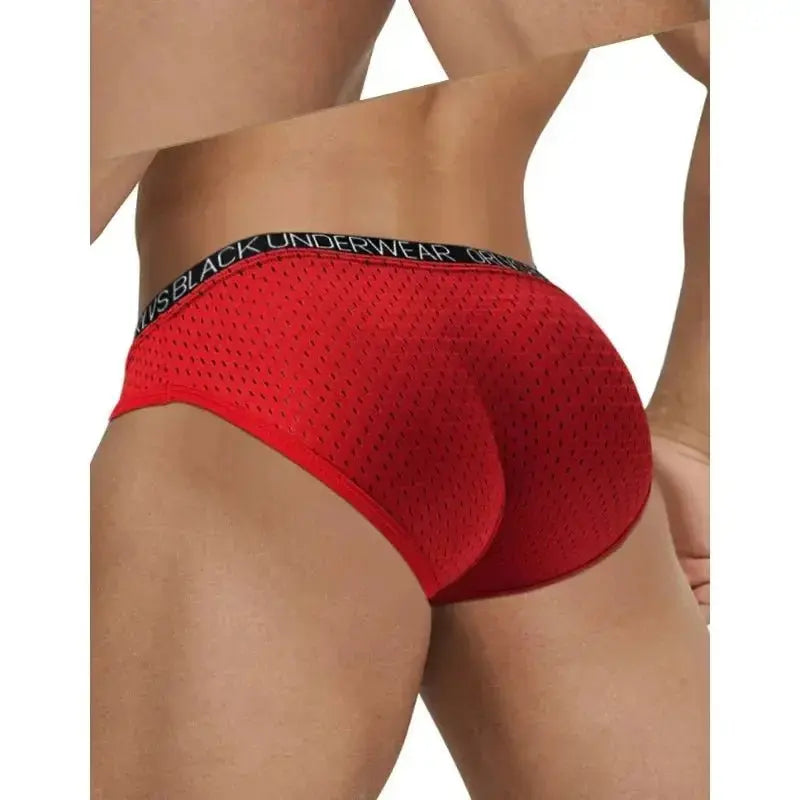 Breathable Mesh Sports Fitness Briefs - WOWihte