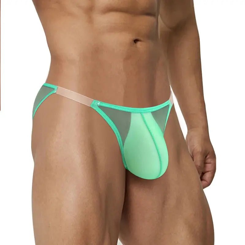 Breathable Mesh Transparent Bikini Briefs - WOWihte