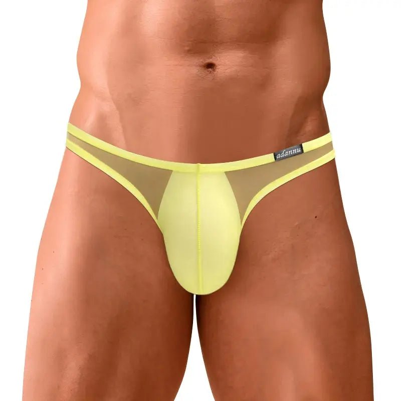 Breathable Mesh Transparent Bikini Briefs - WOWihte