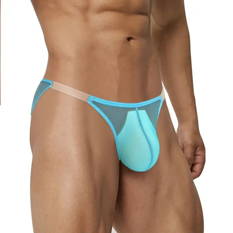 Breathable Mesh Transparent Bikini Briefs - WOWihte