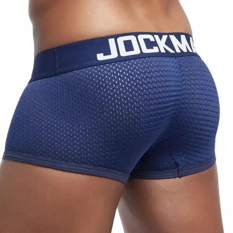 Breathable Mesh U - Pouch Boxer Shorts - WOWihte