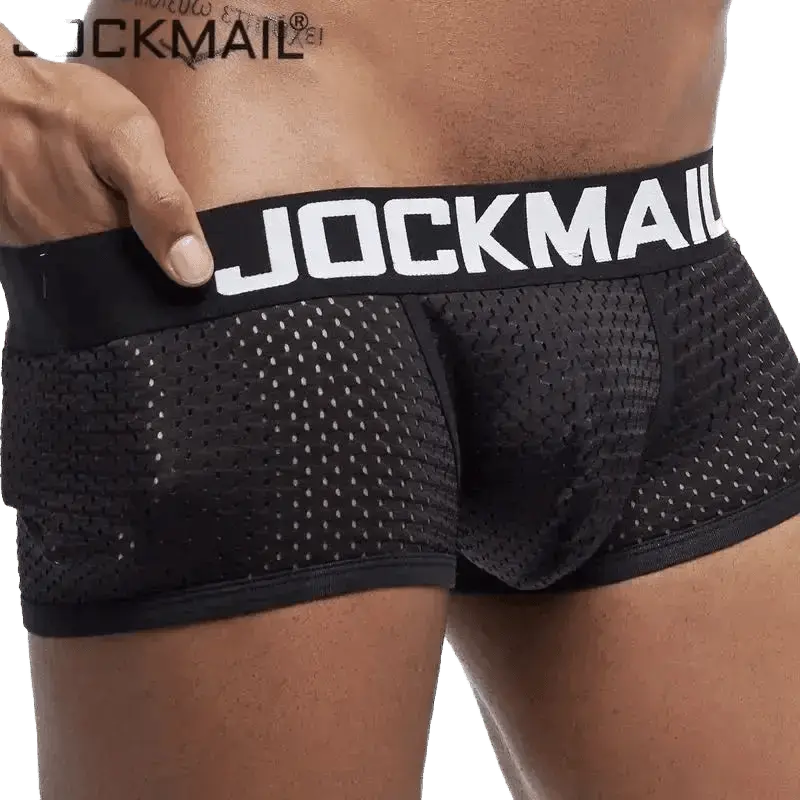 Breathable Mesh U - Pouch Boxer Shorts - WOWihte