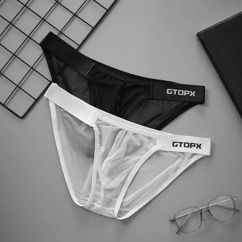 Breathable Mesh U - Pouch Comfort Briefs - WOWihte
