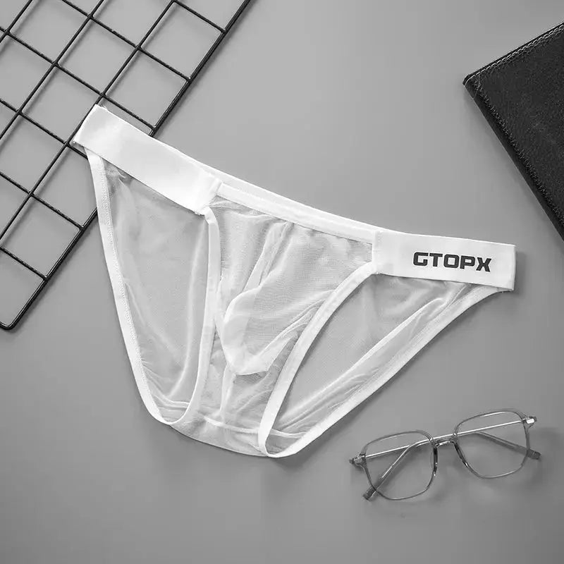 Breathable Mesh U - Pouch Comfort Briefs - WOWihte