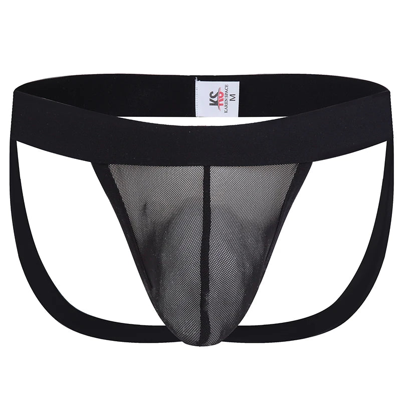 Breathable Mesh U - Pouch Jockstrap - WOWihte