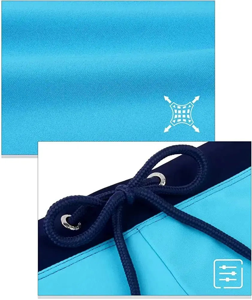 Breathable Solid Color Swim Briefs - WOWihte