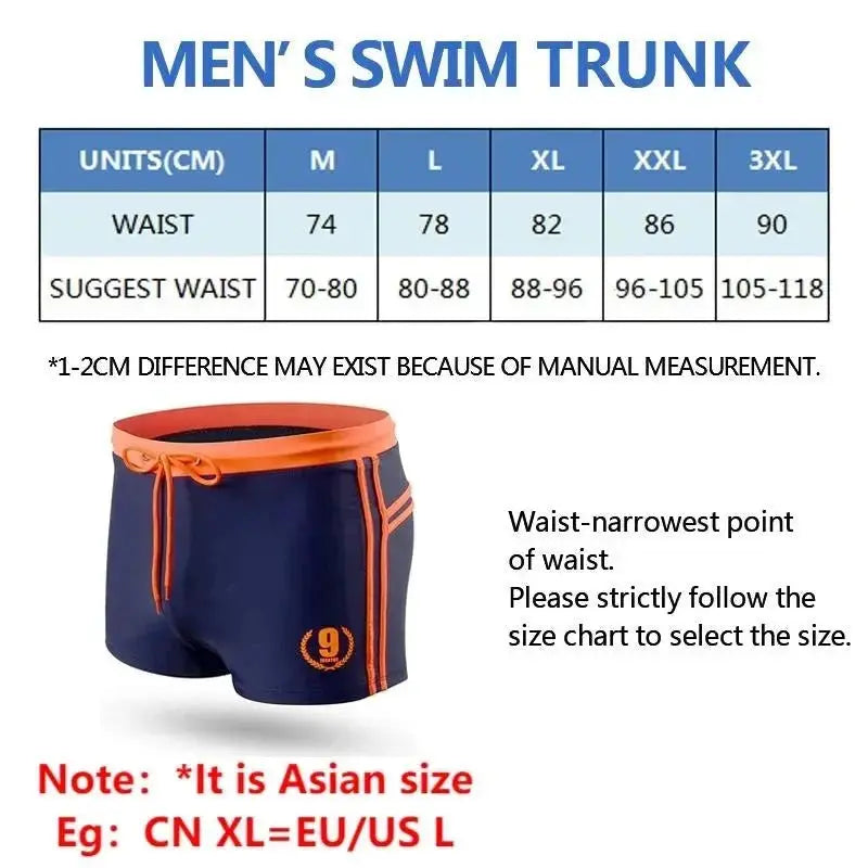 Breathable Solid Color Swim Briefs - WOWihte