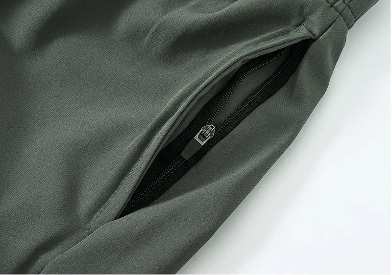 Breathable Solid Men's Swim Trunks - WOWihte