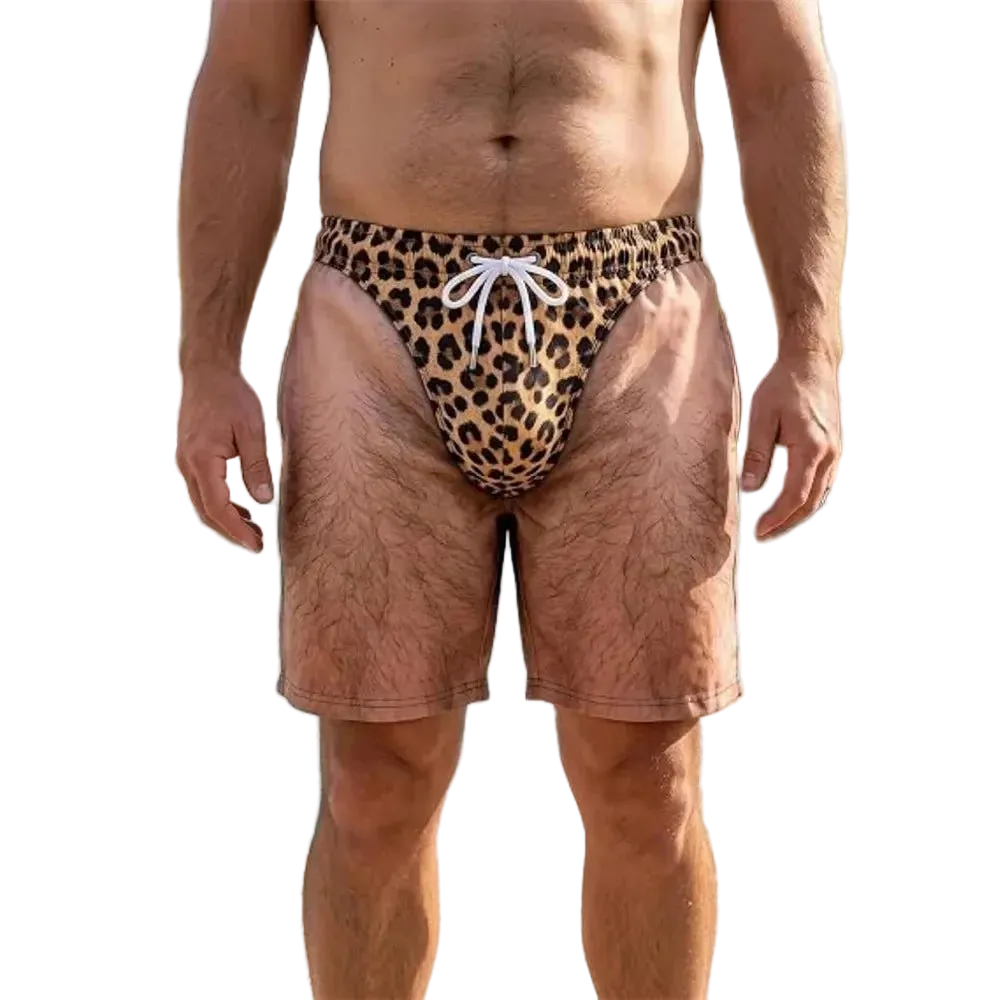 Buttocks Print Funny Ugly Swim Trunks For Men Unique Personality Fun Quirky Beach Shorts For A Friend's Boyfriend Summer New - WOWihte