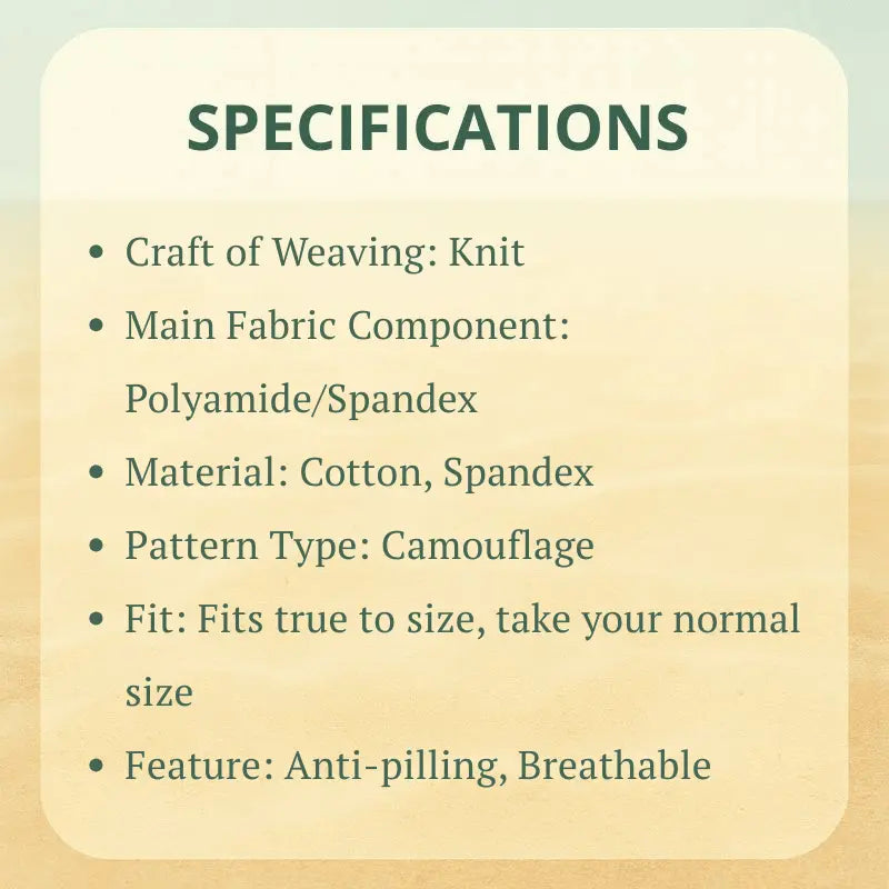 Camouflage Low Waist Men’s Briefs - WOWihte