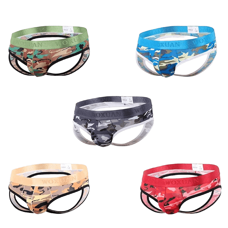 Camouflage U - Pouch Low - Rise Jockstrap - WOWihte