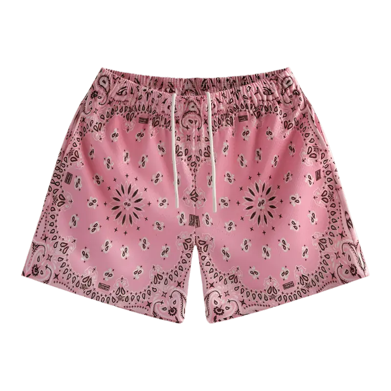 Cashew Graphics Print Beach Shorts - WOWihte