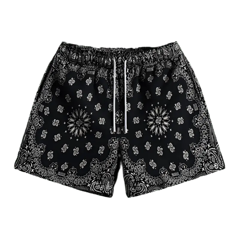 Cashew Graphics Print Beach Shorts - WOWihte