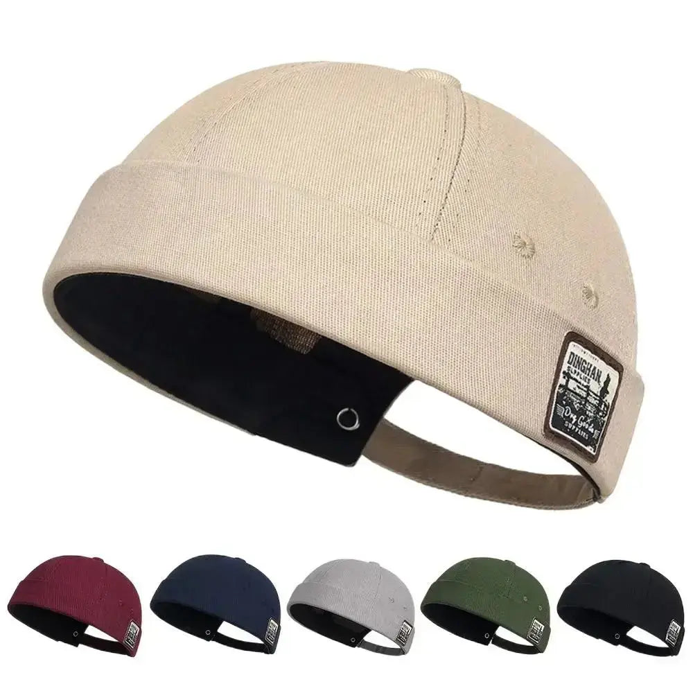 Casual Baseball Cap Summer Brimless Adjustable Cycling Riding Beanie Unisex Lightweight Outdoor Sport Camping Hiking Hat - WOWihte