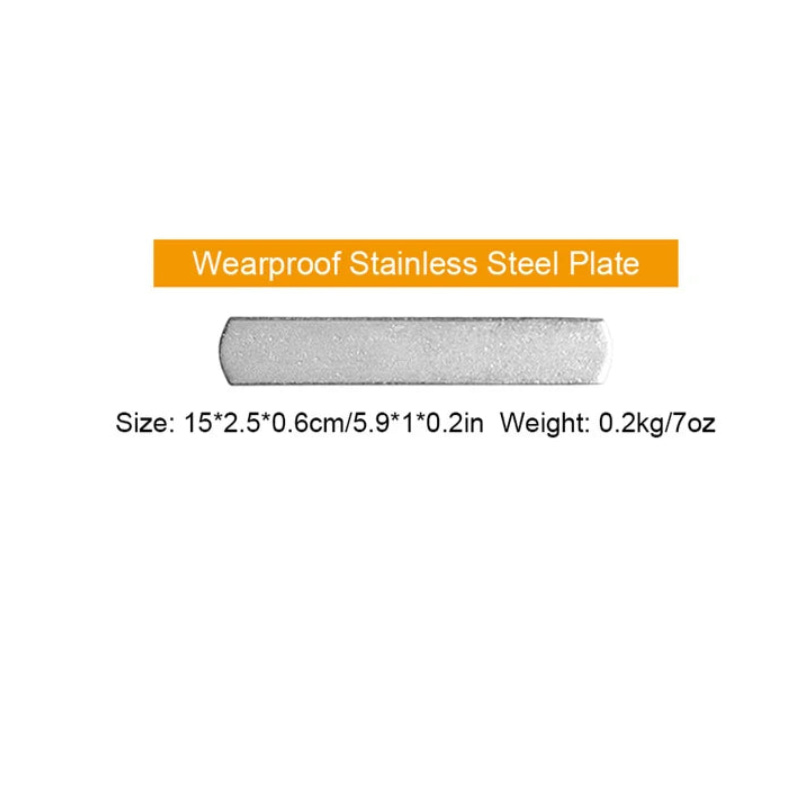 Steel plates weigh 0.2kg each