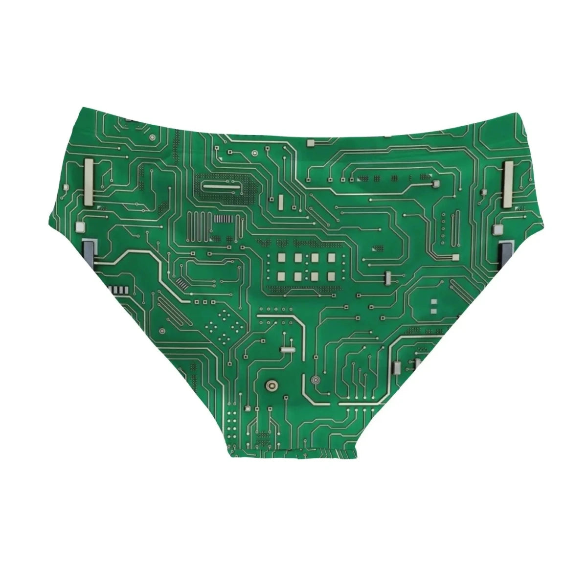 Circuit Board Print Swim Briefs - WOWihte