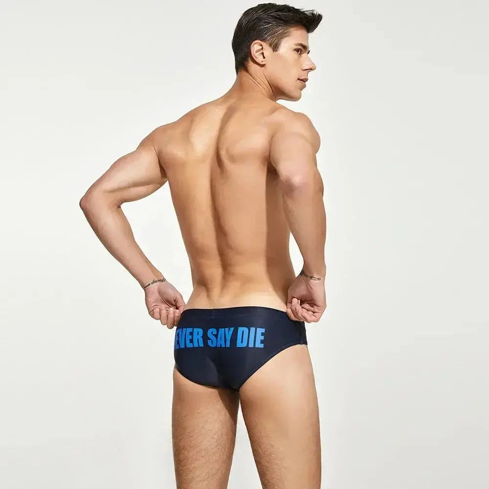 Color Block Bikini Swim Brief - WOWihte