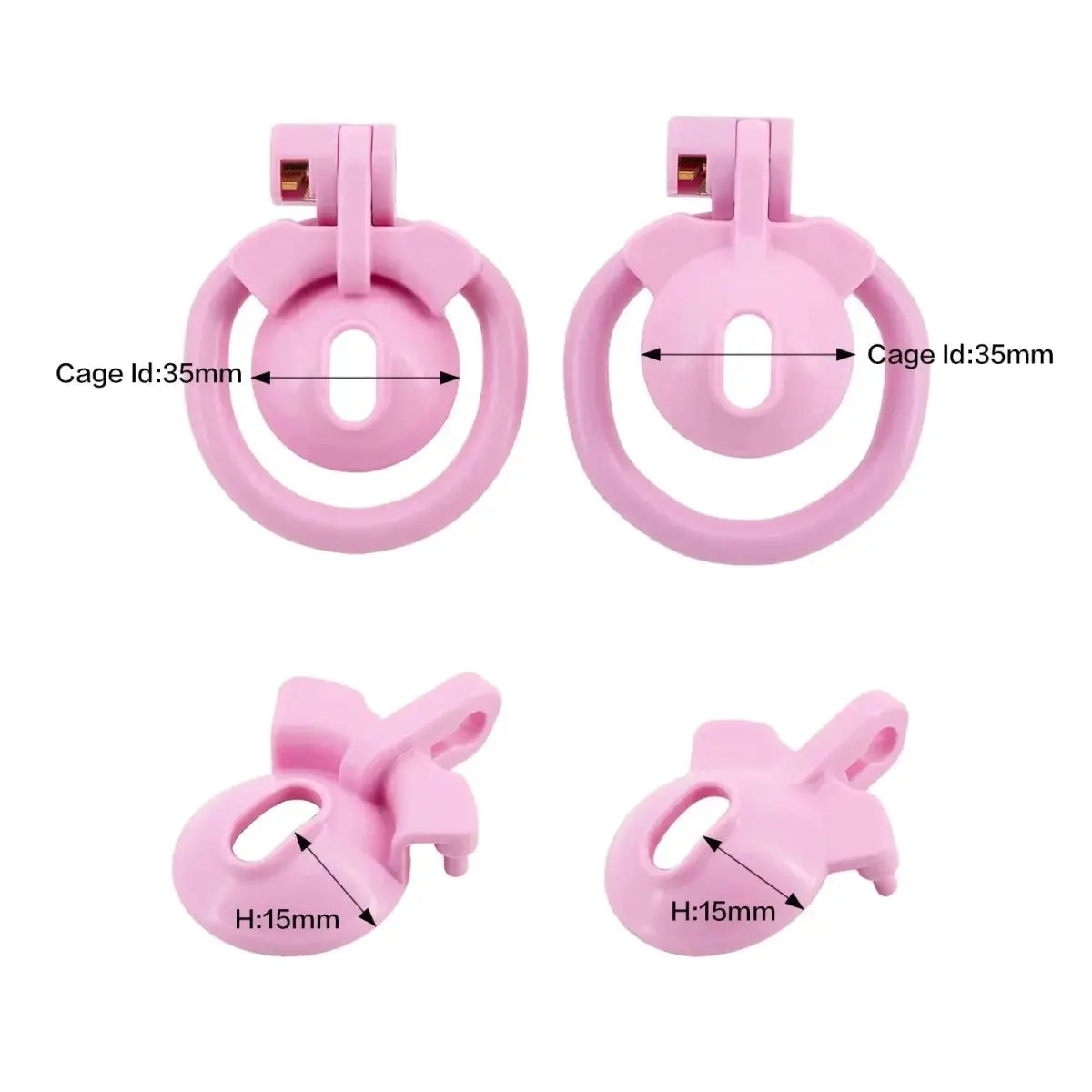 Compact Negative Chastity Cage - WOWihte