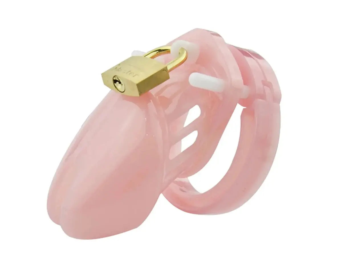 Complete Plastic Chastity Cage Set - WOWihte